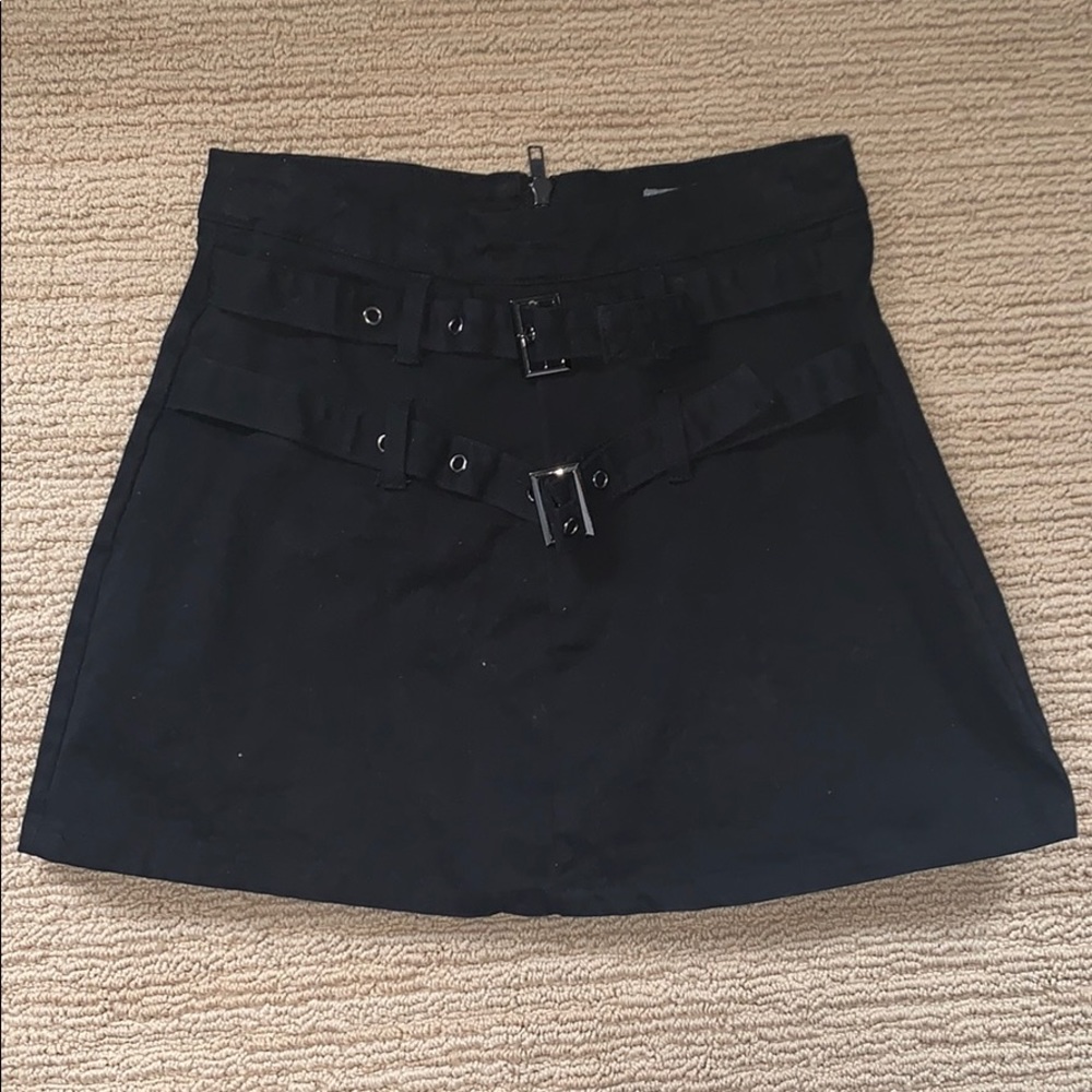 LF black mini skirt